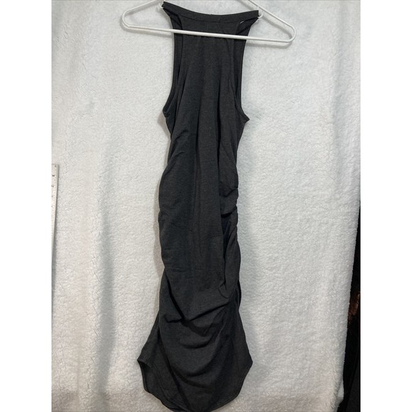 LAMade Womens Shirt Dress Size Large L Sleeveless Grey Racertop - Picture 7 of 7